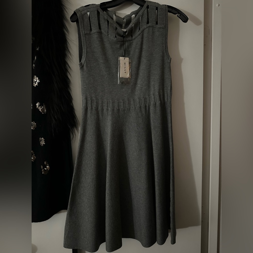 MILLY Grey Dress size L